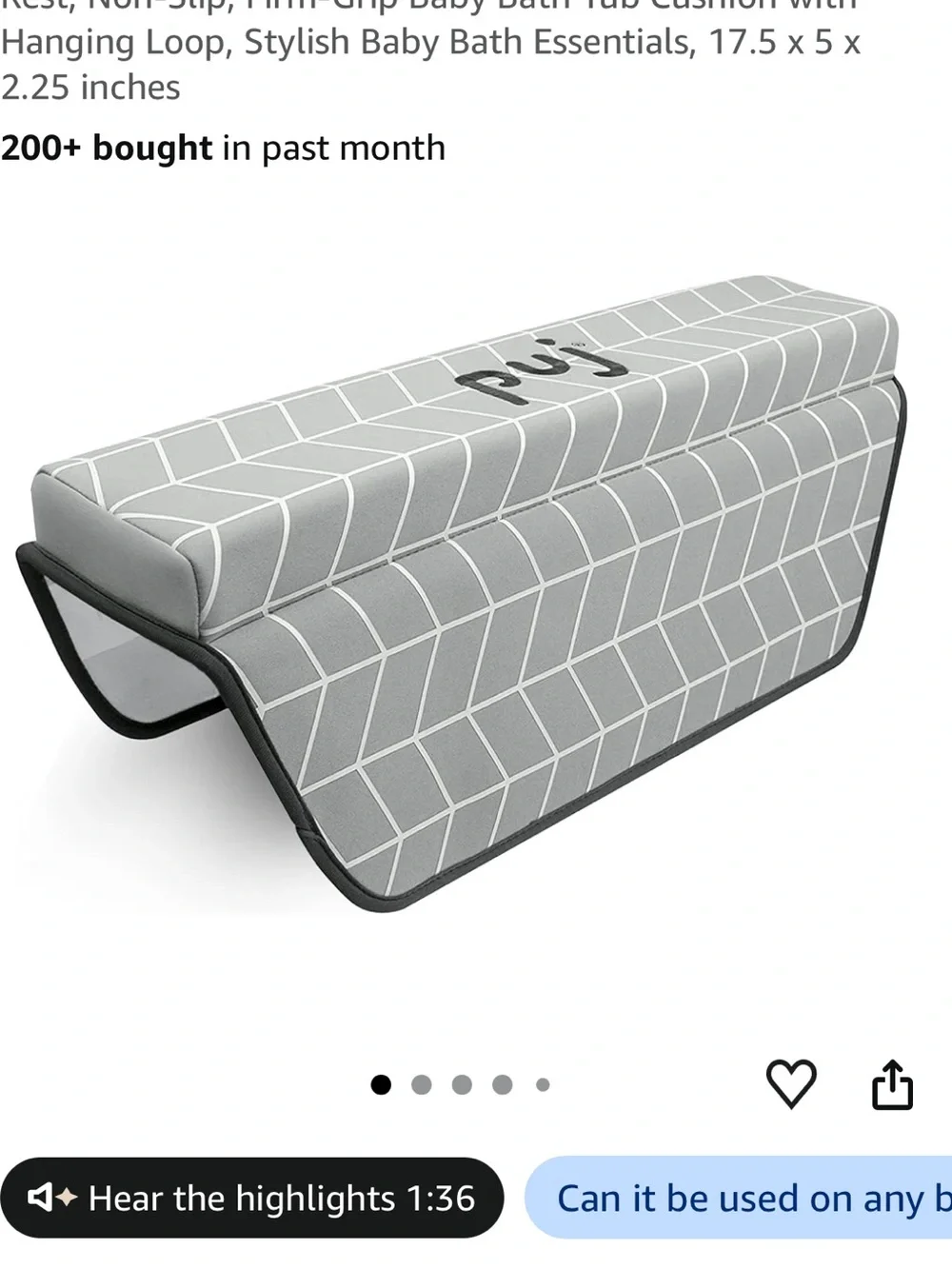Puj Bath Kneeler & Elbow Cushion Set